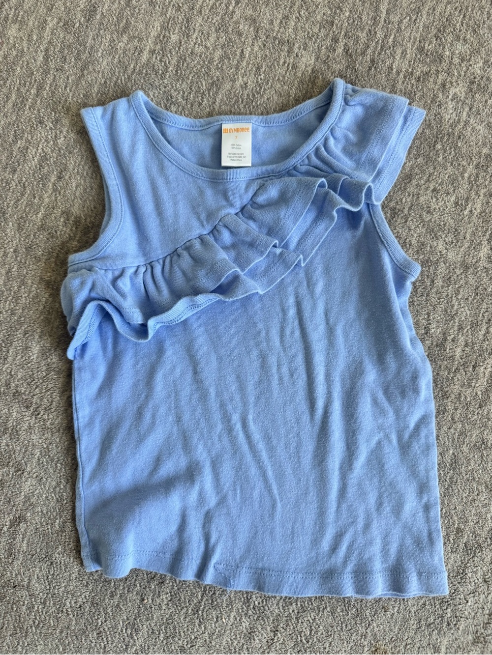 Gymboree Light Blue Ruffle Tank Top for Girls